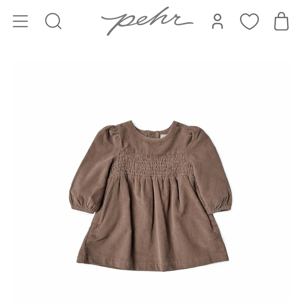 New with tags Pehr Corduroy Dress size 6-12 months